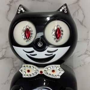Vintage Route 66 Jeweled Kit Cat Klock Clock SUPER RARE